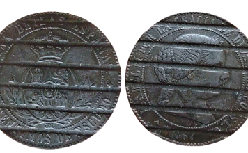 5 centimos de escudo - Isabel II