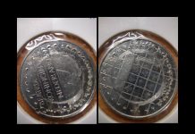 Mint Error Netherlands 1 gulden, 1996